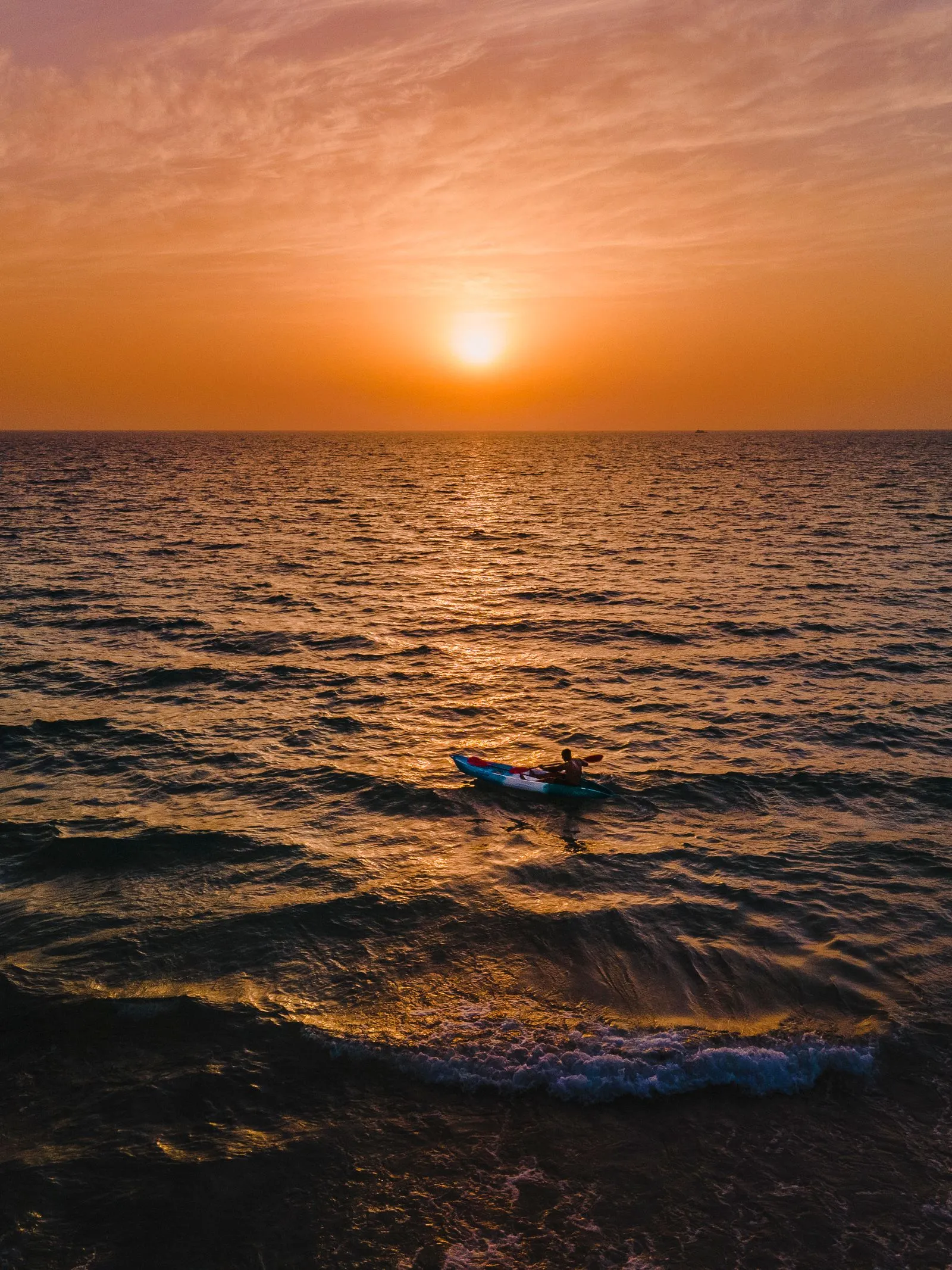 Kayak coucher de soleil mangroves Umm Al Quwain